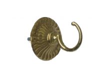 Art. 134A Brass hook with striped "rosetta"